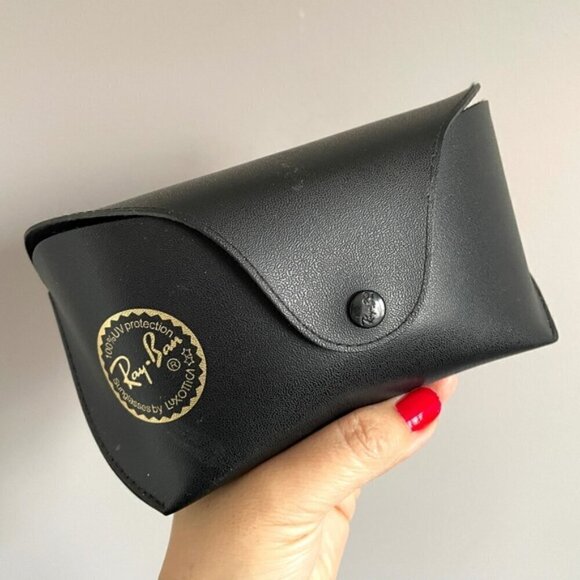 Ray Ban Black Semi-Hard Aviator Sunglasses Case - Large/Jumbo - Picture 1 of 7